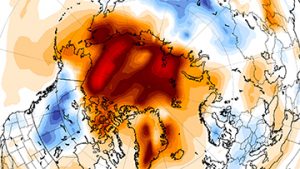 heat map of the arctic