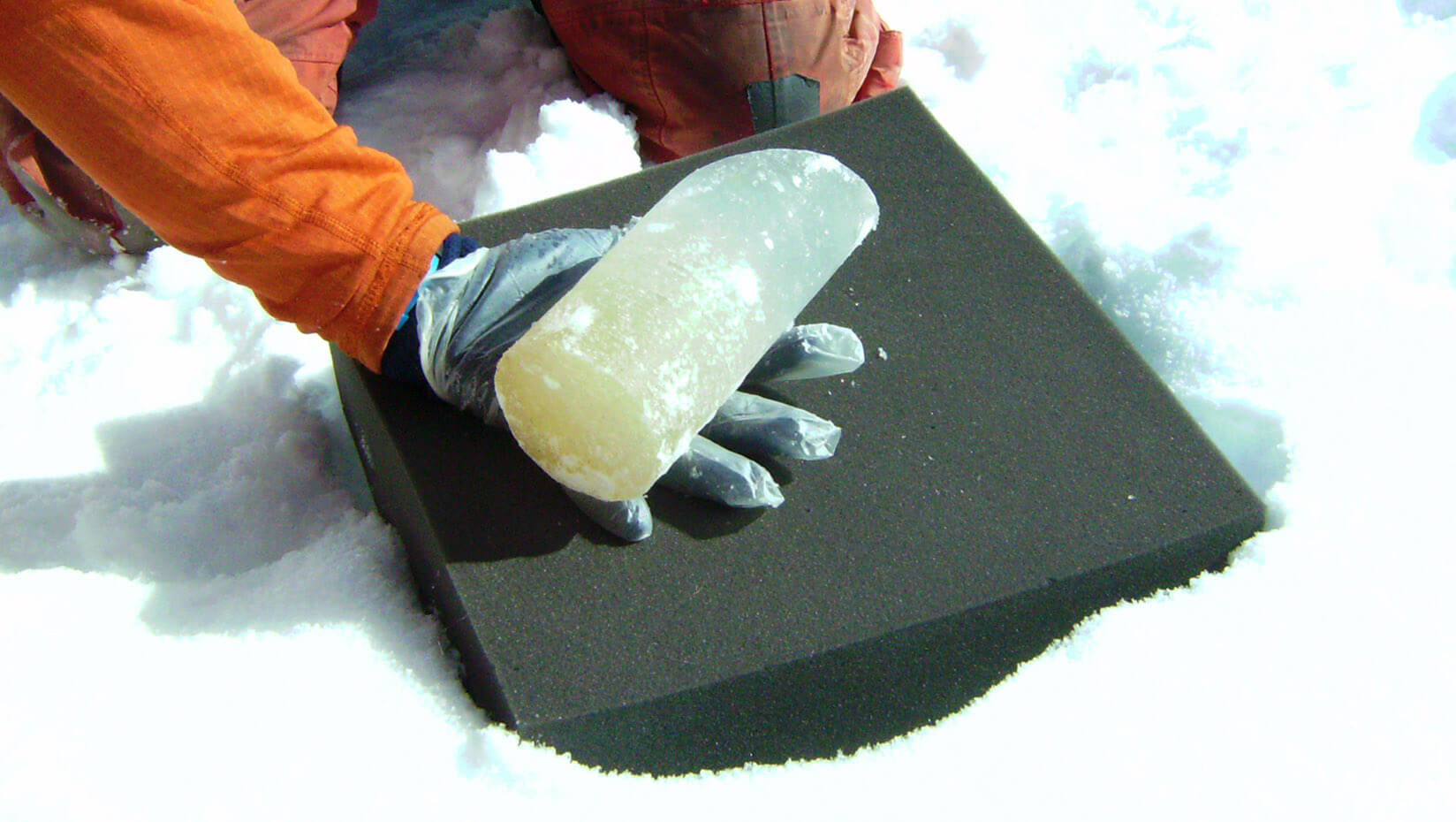 Photo of Ice Core Sample.