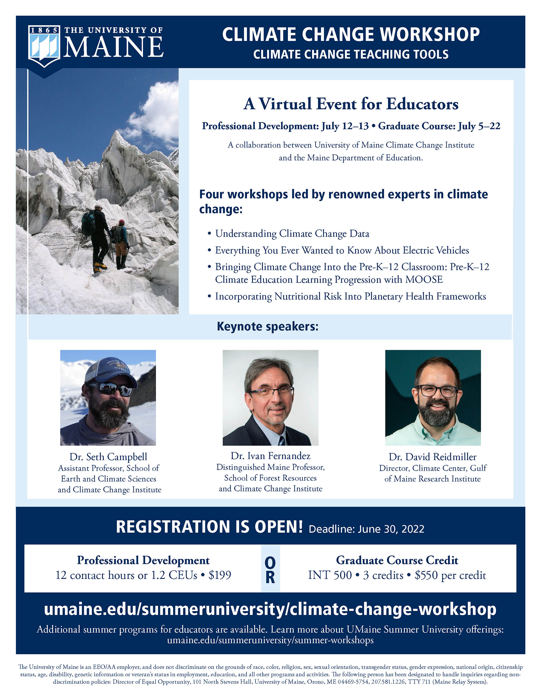 CLIMATE CHANGE WORKSHOP - A Virtual Event For Educators Professional ...