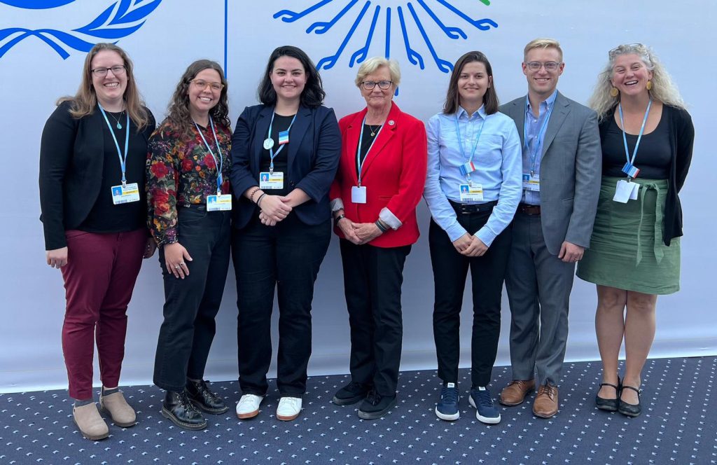 a group photo with Chellie Pingree 