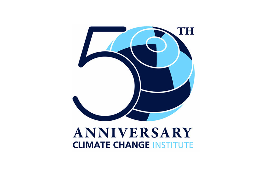 Climate Change Institute 50th anniversary logo