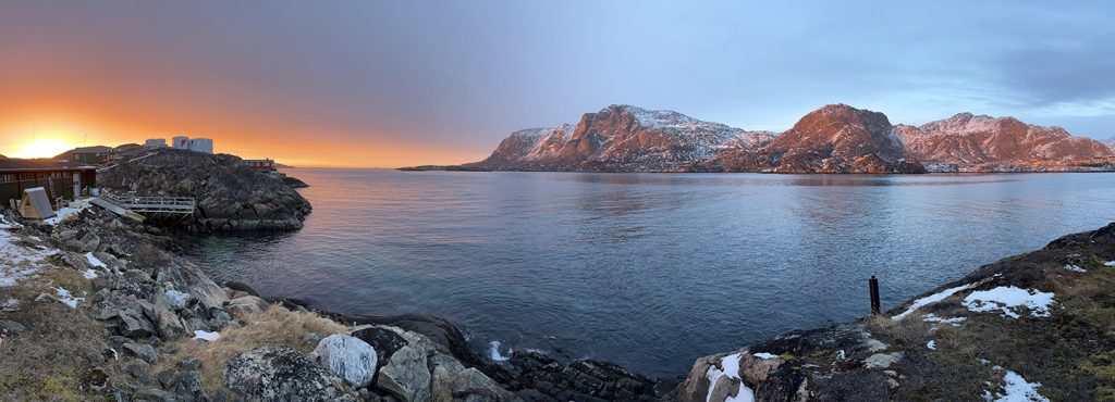 Panoramic view of Sisimiut.