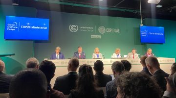 A photo of the Methane Ministerial at COP28