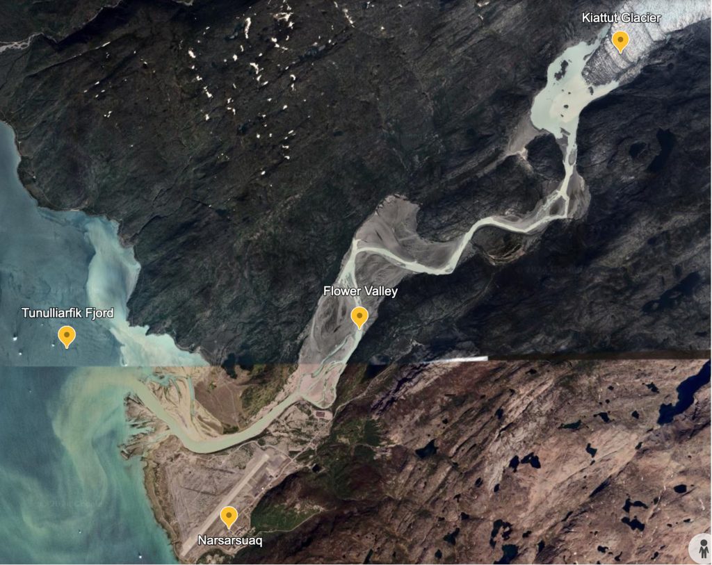 Map identifying sampling location.