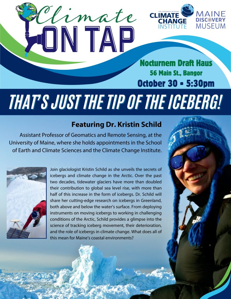 Climate On Tap - Kristin Schild - Event Poster