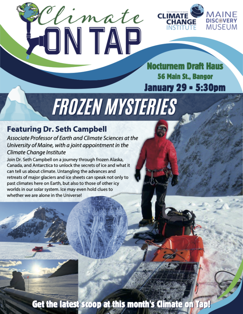 Climate on Tap Poster - S. Campbell - Jan 2025