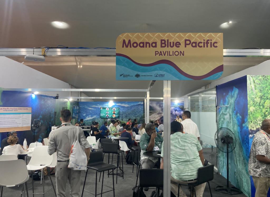 The Moana Blue Pacific Pavilion at COP30 in Belém, Brazil